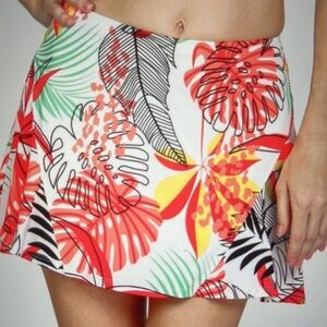 TAIL Kyleigh Ruffle Floral Tennis Skort in Mod Monstera Women's Size XL NWT